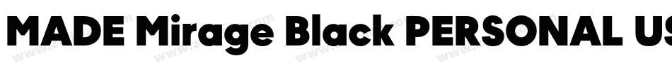MADE Mirage Black PERSONAL USE字体转换